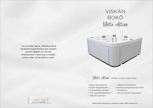 Tilava ulkoporeallas Viskanspa Bokö White Edition